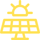 Solar-Panel-Icon als Symbol für Photovoltaikanlagen und Solartechnik der bee-doo GmbH in Bielefeld